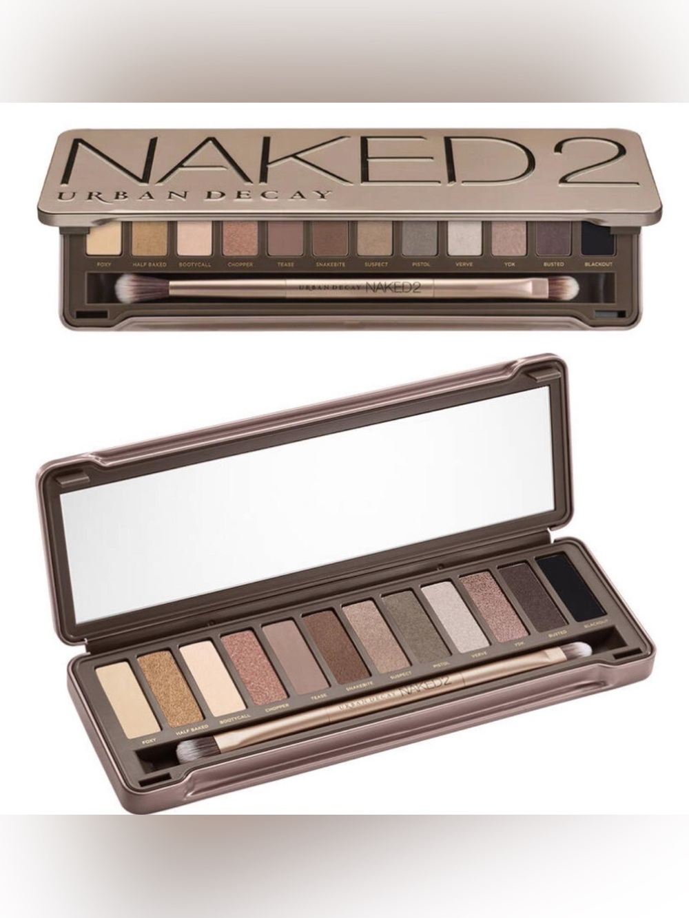 Urban Decay Naked 2 Eyeshadow Palette makeup Discontinued sephora neutrals matte